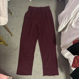 No Boundaries Maroon Lounge Pants
